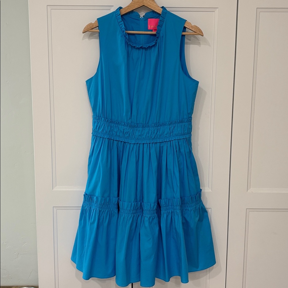 Lily Pulitzer sleeveless ruffle dress - 8